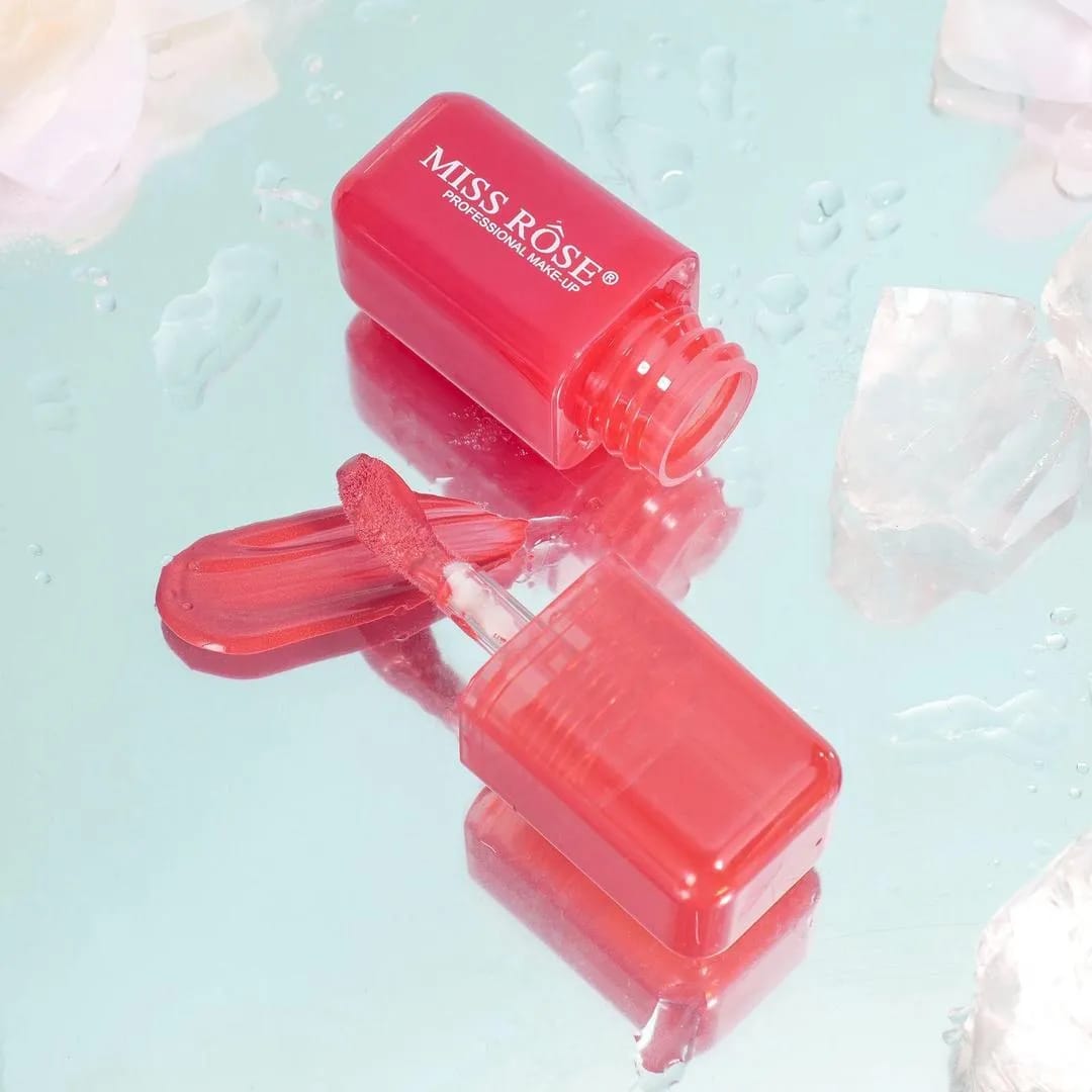 Pack of 6 Miss rose 2 in 1 blusher and lipstick filter. Dewy glowy finish