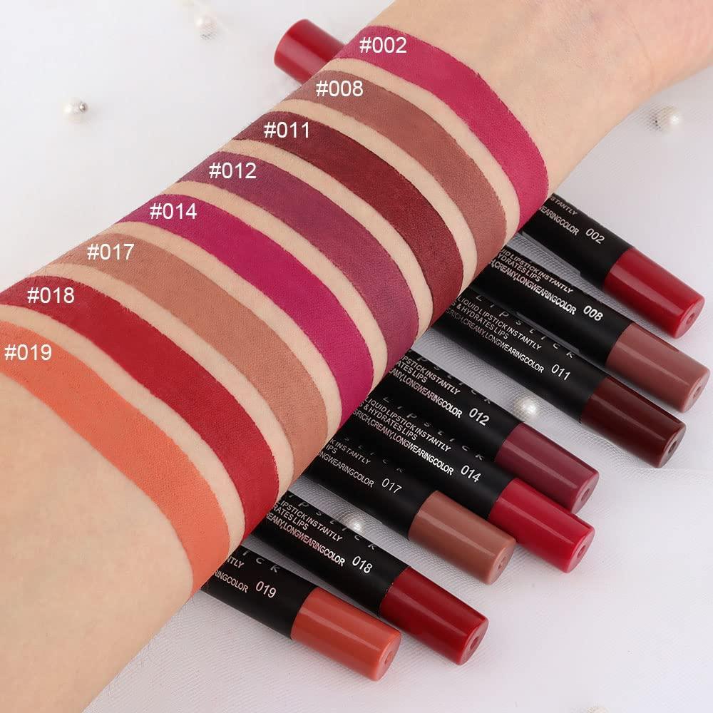 6 Pcs Matte lip Pencils Nude shades long lasting