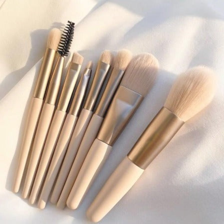 8Pcs Synthetic Makeup Brushes Set for Travel & Daily Use