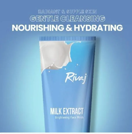 Rivaj Milk Extract Brightening Face Wash 100Ml