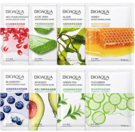 Whitening Face Sheet Mask - All Skin Types, Vitamin C, Acne Scar Removal, Brightening, 3 Pack