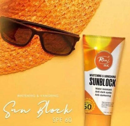 Rivaj Whitening Sunblock SPF 60 Water Resistant 120ml