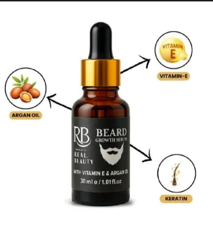 Beard Growth Serum 30ml with Vitamin E & Argan Oil