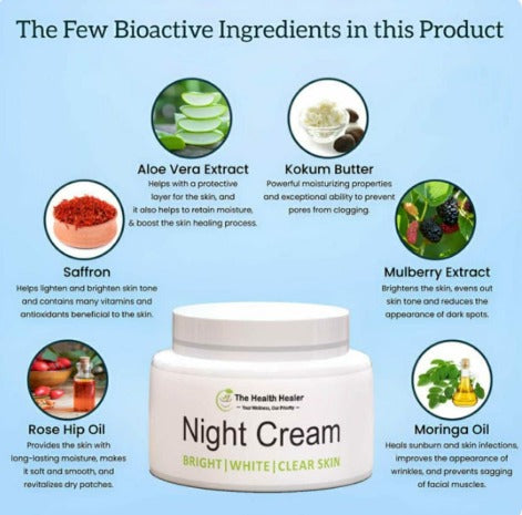 Whitening Night Cream for Brighter Skin