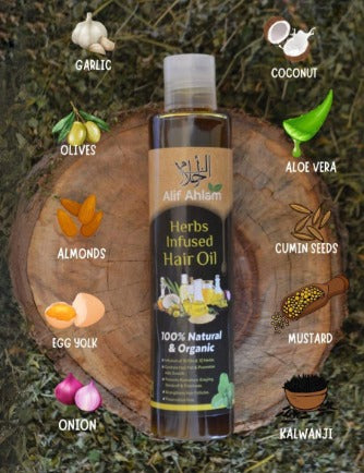 Herbs Infused Hair Oil 200ml Natural Organic